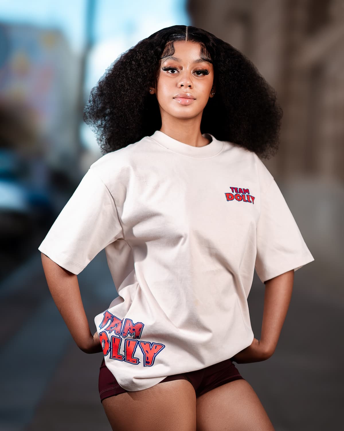 TeamDolly tee in Pink